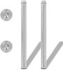 2 x Teleskopfuß Stützfuß Tischbein Edelstahl 710mm-1100mm 242152 Bild 2