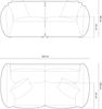 Micadoni Sofa Chris 3-Sitzer Samt Sand Bild 5