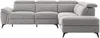 Vente-unique - CADILO Sofa Stoff Grau - B 221 cm x H 83 cm x L 279 cm Bild 3