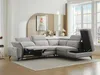 Vente-unique - CADILO Sofa Stoff Grau - B 221 cm x H 83 cm x L 279 cm Bild 2