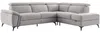 Vente-unique - CADILO Sofa Stoff Grau - B 221 cm x H 83 cm x L 279 cm Bild 4
