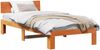 vidaXL Bettrahmen Wachsbraun 75 x 190 cm Massives Kiefernholz 872679 Bild 2