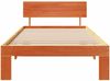 vidaXL Bettrahmen Wachsbraun 75 x 190 cm Massives Kiefernholz 872679 Bild 5