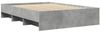 vidaXL Bettgestell Betongrau 140x200 cm Holzwerkstoff 3295656 Bild 4