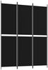 vidaXL 3-tlg. Paravent Schwarz 150x200 cm Stoff 350229 Bild 2