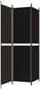 vidaXL 3-tlg. Paravent Schwarz 150x200 cm Stoff 350229 Bild 5