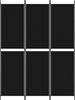 vidaXL 3-tlg. Paravent Schwarz 150x200 cm Stoff 350229 Bild 3