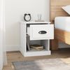 vidaXL Nachttische 2 Stk. Weiß 39x39x47,5 cm Holzwerkstoff 816129 Bild 4