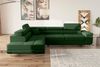 Stylefy Marokko Ecksofa DunkelGrün Velours KRONOS Links Bild 3