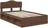 vidaXL Bettrahmen Braun Eichen-Optik 120 x 190 cm Massives Kiefernholz 3412931 Bild 4