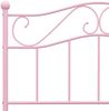 vidaXL Bettgestell Rosa Metall 90×200 cm 284537 Bild 5