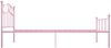 vidaXL Bettgestell Rosa Metall 90×200 cm 284537 Bild 4