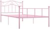 vidaXL Bettgestell Rosa Metall 90×200 cm 284537 Bild 2