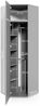 Eckschrank Modulo, Kleiderschrank mit Spiegel und Schrankaufsatz, Artisan/Schwarz Matt, 225 x 70 x 70 cm Bild 2
