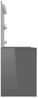 vidaXL Schminktisch LED-Beleuchtung 110x55x145 cm MDF Hochglanz-Grau 331551 Bild 4