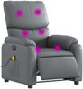 vidaXL Massagesessel Elektrisch Grau Kunstleder 3204882 Bild 3