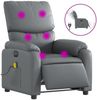 vidaXL Massagesessel Elektrisch Grau Kunstleder 3204882 Bild 2