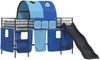 vidaXL Kinder-Etagenbett Schwarz und Blau 100 x 200 cm Metall 42020841 Bild 2