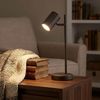 Tischlampe, bronzefarben, Spot beweglich, H 35 cm Bild 3