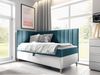 Boxspringbett Chapeni 'Junior 3' Türkis 90x200 cm Links Bild 2