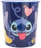 Papierkorb fürs Kinderzimmer aus Kunststoff Zeichentrickfiguren Motiv ca. Ø 21cm Lilo & Stitch Bild 2