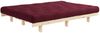 Karup Design LEAN Futonsofa Gestell Natur, Matratze Bordeaux Bild 3