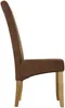 Vente-unique - SANTOS Stuhl StoffStoff BraunBeige - B 63 cm x H 107 cm x L 47 cm Bild 4