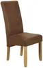 Vente-unique - SANTOS Stuhl StoffStoff BraunBeige - B 63 cm x H 107 cm x L 47 cm Bild 3