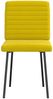vidaXL Esszimmerstühle 6 Stk. Gelb Samt 3315533 Bild 4