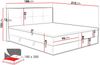 Mirjan24 Boxspringbett Marinez, Beige 180x200 cm Bild 4