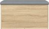 Sitzbank mit Stauraum, Holzwerkstoff, Sonoma-Eiche, 82 x 42 x 45 cm Bild 5