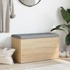 Sitzbank mit Stauraum, Holzwerkstoff, Sonoma-Eiche, 82 x 42 x 45 cm Bild 3