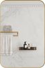 Spiegelschrank Bad Badezimmer Spiegel mit Schrank Aufbewahrung Wandspiegel,Gold Bild 5