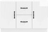 vidaXL Sideboard Hochglanz Weiß 89 x 34,5 x 57 cm Holzwerkstoff 895349 Bild 4