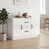 vidaXL Sideboard Hochglanz Weiß 89 x 34,5 x 57 cm Holzwerkstoff 895349 Bild 4