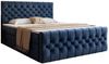 Goldstoff Boxspringbett TAURIEL mit Federkernmatratze & Topper, zwei Bettkästen (von 120 bis 200x200 cm), modernes Doppelbett aus Velvet Stoff mit edlem Kopfteil Bild 3