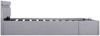vidaXL Bett mit Bettkasten Hydraulisch LED Hellgrau Stoff 140x200 cm 285609 Bild 5