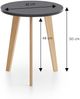 Couchtisch (B/H/T: 50x45,8x50 cm) in schwarz und Pinienholz Bild 2