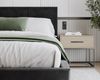 thematys Polsterbett Stauraumbett mit Bettkasten 90x200, 120x200, 140x200, 160x200, 180x200 (TOPSELLER - MADE IN EU - 4 Bezüge - CORD, OTTAWA, VELOURS - Optional mit Matratze bestellbar, mit großen gepolsterten Kopfteil, mit Bettkasten zum aufklappen),... Bild 3