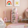 Drehbares Kinderregal Vipsali 108x40x40 cm Rosa/Weiß [en. casa] Bild 3