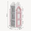 Drehbares Kinderregal Vipsali 108x40x40 cm Rosa/Weiß [en. casa] Bild 5