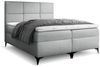 99rooms Ozzy Boxspringbett Strukturstoff 200x200 cm Türkis Bild 3