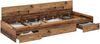 vidaXL Bettrahmen mit Kopfteil Altholz 90 x 190 cm Holzwerkstoff 3335251 Bild 2