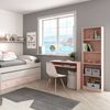 Dmora Ajeje Schreibtisch, Büroschreibtisch mit Regal, Arbeitstisch für PC für Büro oder Schlafzimmer, Arbeitstisch, 90 x 54 x 79 cm, Pink Bild 5
