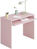 Dmora Ajeje Schreibtisch, Büroschreibtisch mit Regal, Arbeitstisch für PC für Büro oder Schlafzimmer, Arbeitstisch, 90 x 54 x 79 cm, Pink Bild 4