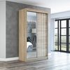 Schwebetürenschrank VIGO 2-türig Schrank 180 cm (mit Spiegel) Farbe: Sonoma Bild 2