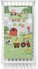 Häßler Homefashion Babybettwäsche Traktor blau Bauernhof 100% Baumwolle Größe: 100x135 cm, 40x60 cm, Baumwolle, 2 teilig Bild 2