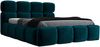 Polsterbett MONAKO 140x200 ohne Matratze mit Bettkasten und Lattenrost. Farbe: Pfau 36 Bild 4