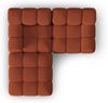 Micadoni Modulares Sofa Bellis 3-Sitzer mit flachem Modul 3D-Stoff Sonic Ziegel Bild 4