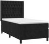vidaXL Boxspringbett mit Matratze & LED Schwarz 90x200 cm Samt 3139723 Bild 4